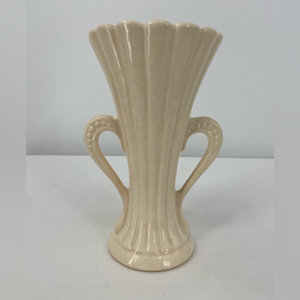 Vintage McCoy Art Deco Double-Handled Ceramic Vase  1940’s